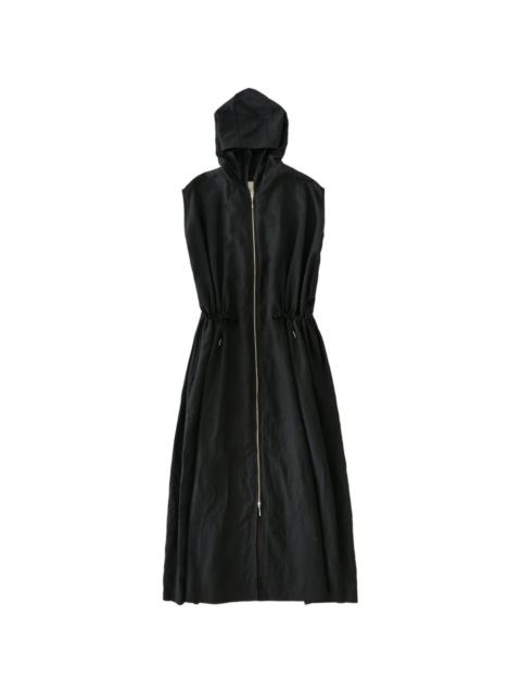 Maturin hooded drawstring dress