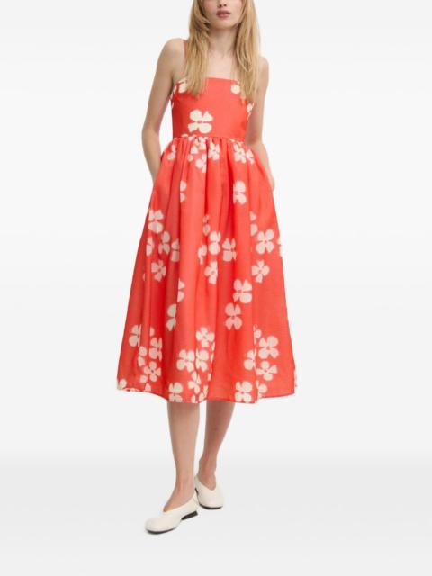 Yanina floral-print midi dress
