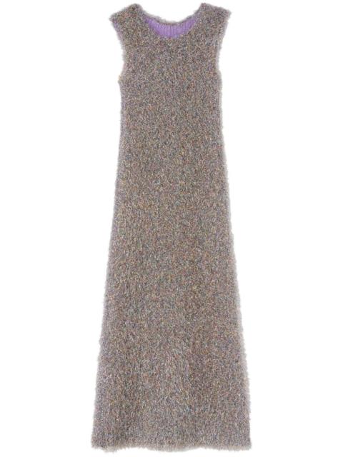 V-neck sleeveless midi dress