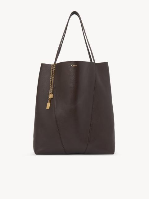 LARGE CHLOÉ SPIN TOTE BAG IN GRAINED LEATHER