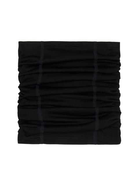 Black Cache-Cou Jersey Wool Neck Warmer