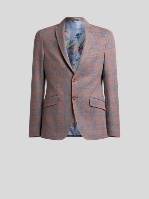 PRINCE OF WALES JACQUARD JERSEY JACKET
