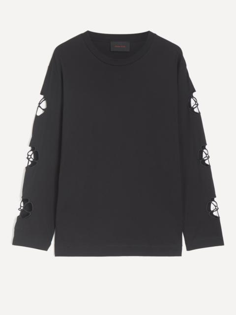 Daisy Cutout Long-Sleeve T-Shirt