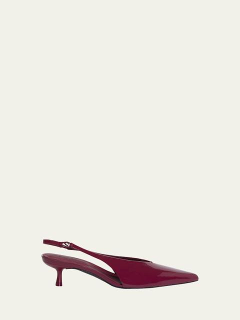 Sylvie Slingback Kitten-Heel Pumps