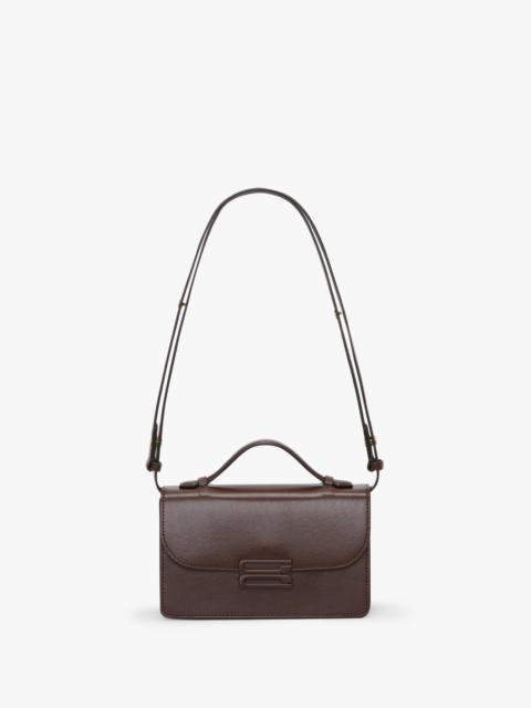 Tonal Mini Dorian Bag In Dark Brown Smooth Leather
