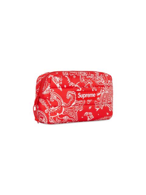 Supreme Supreme Puffer Pouch 'Red Paisley' - FW22B19 RED PAISLEY