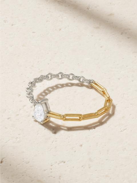Alliance 18-karat White And Yellow Gold Diamond Ring