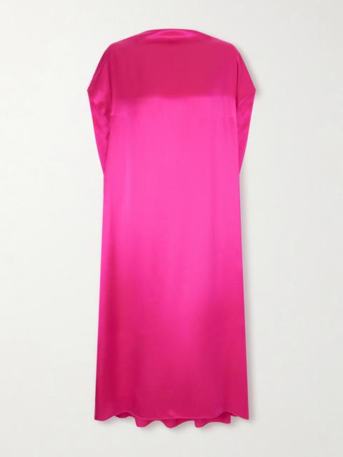 Silk-satin Midi Dress