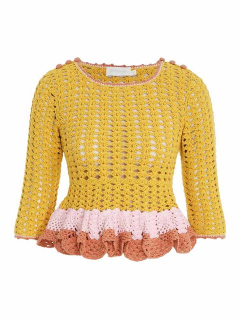 LAUREL CROCHET FRILL TOP