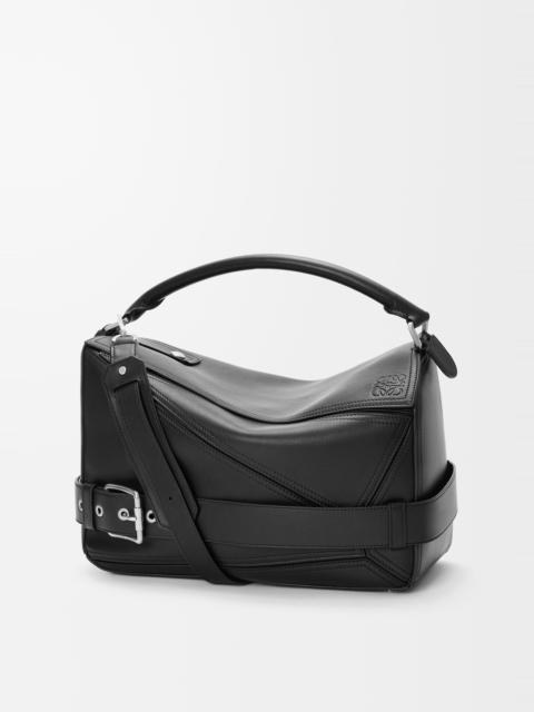Large Puzzle Biker bag in shiny calfskin