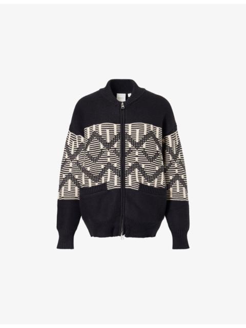 Linnea Fairisle Patterned Cotton-Wool Blend Jacket