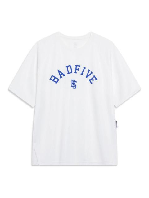 Li-Ning BadFive Logo T-shirt 'White Blue' ATST087-1