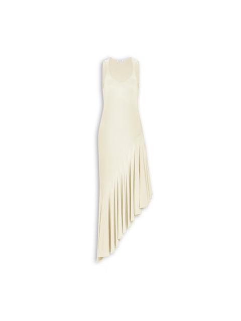 ASYMMETRIC FLUID JERSEY DRESS