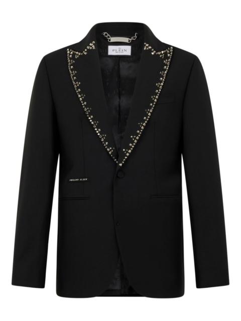 studded-lapel blazer