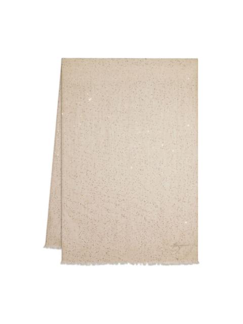 sequin-embellished scarf