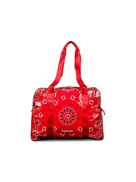 Supreme Bandana Tarp Small Duffle Bag 'Red'