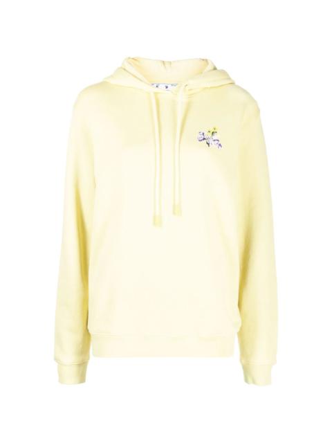 Floral Arrows cotton hoodie
