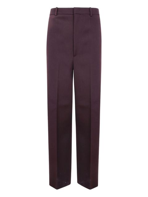 back-pocket wool pants