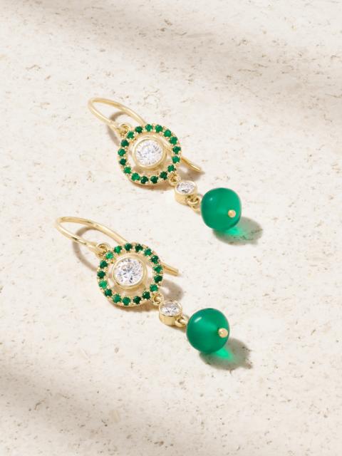 Orbit 18-karat Gold Multi-stone Earrings