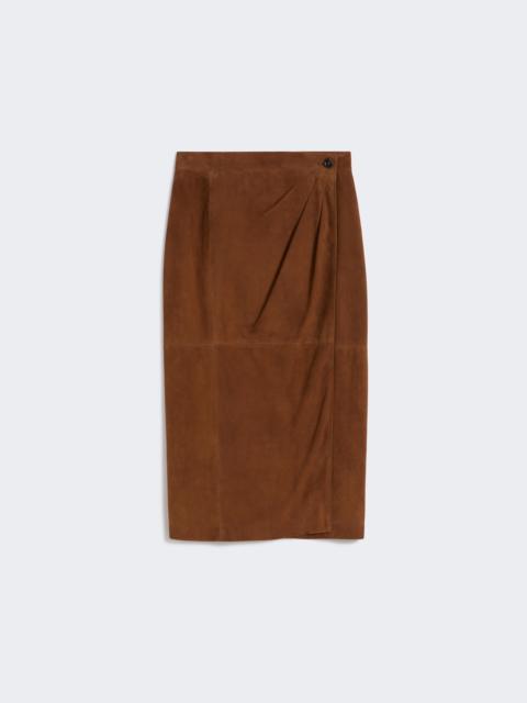 JEREZ Suede pencil skirt