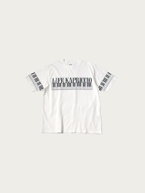 20/-Jersey Crew T (LIFE KAPRICCIO PIANO) - White