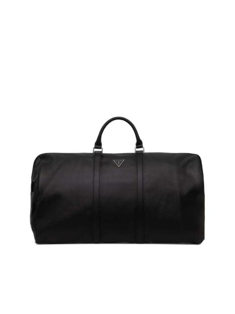 logo-plaque weekender bag