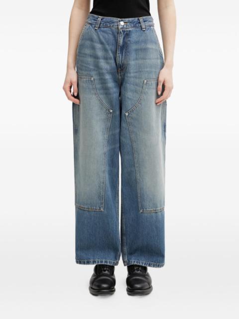 panelled pocket jeans