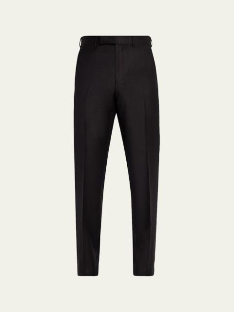Men's Trofeo Wool Slim Flat-Front Trousers