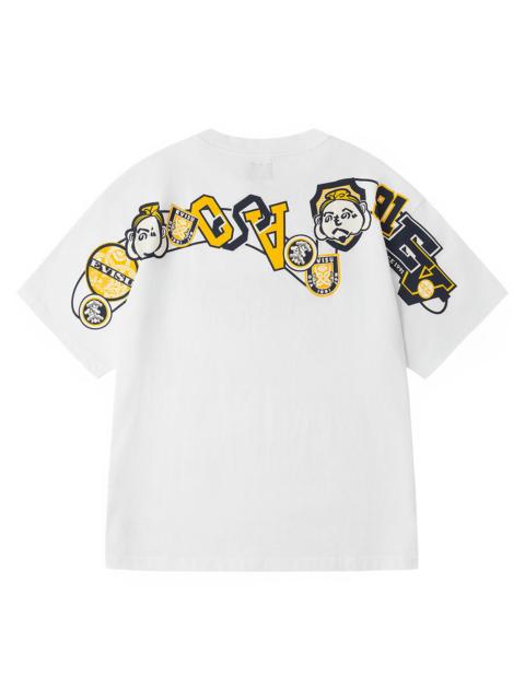 Henohenomohe Godhead and Wheel of Wisdom tag Daicock Print Relax Fit T-Shirt