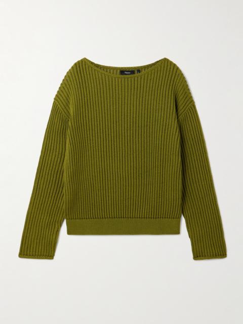 Easy Ribbed Pima Cotton Sweater