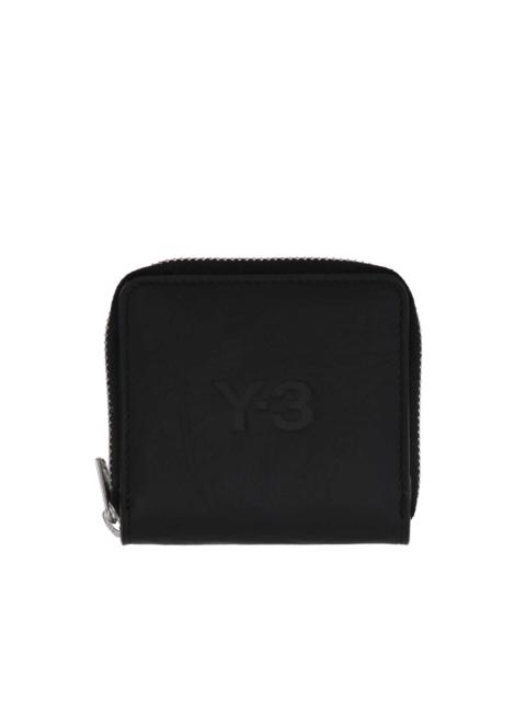 logo-debossed leather wallet