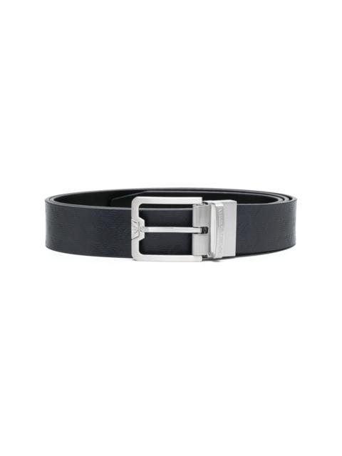 calf-leather buckled belt