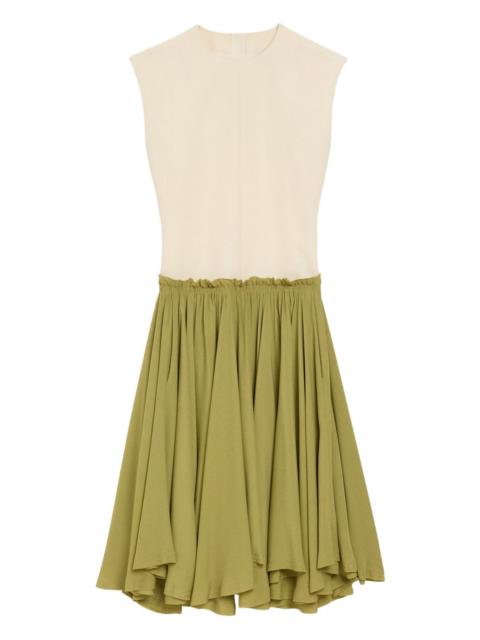 sleeveless midi dress