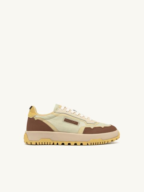 WILDPACE LOW SNEAKERS IN RIPSTOP NYLON AND LEATHER COLOR FOG AND THRUSH