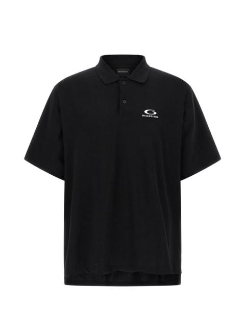 logo-detail polo shirt