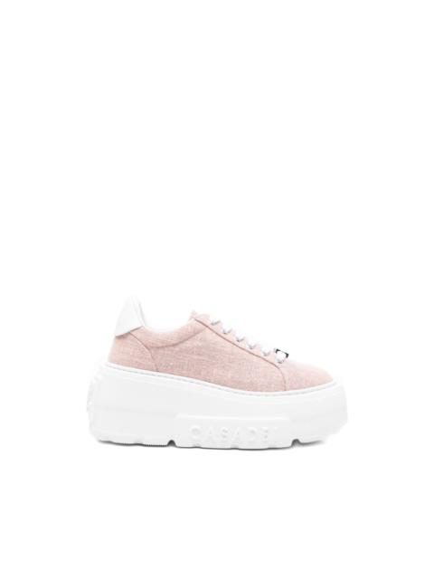 Nexus platform embellished sneakers
