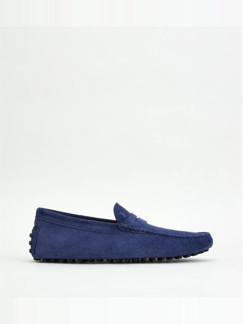 GOMMINO DRIVING SHOES IN SUEDE - BLUE