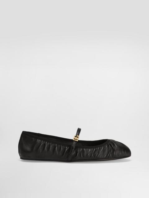 Nappa leather ballet flats