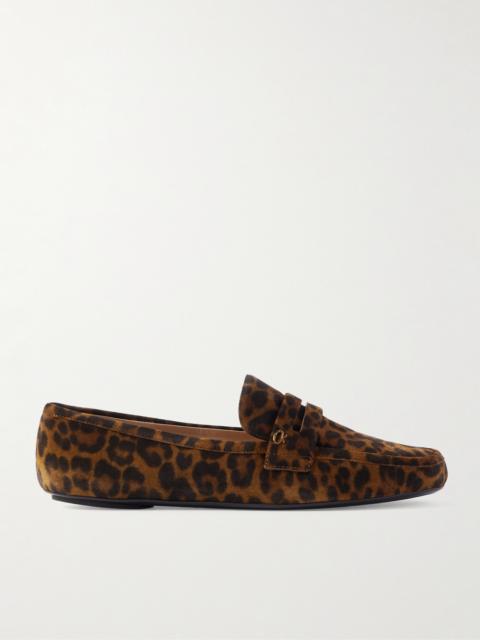 Giorgia Leopard-print Suede Loafers