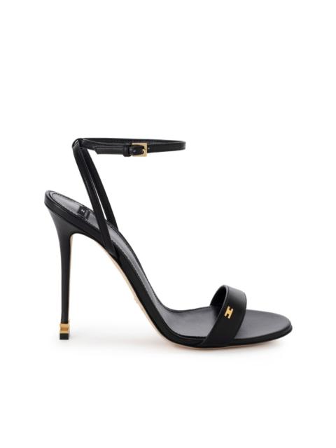 100mm logo-plaque leather sandals