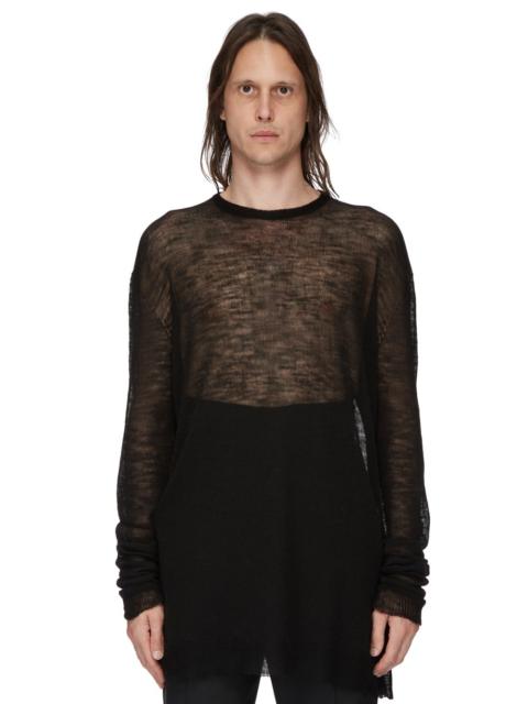 open-knit wool jumper