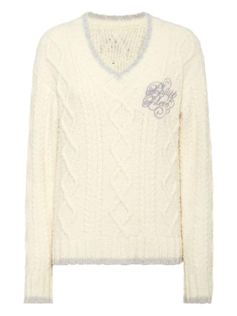 logo-embroidered jumper