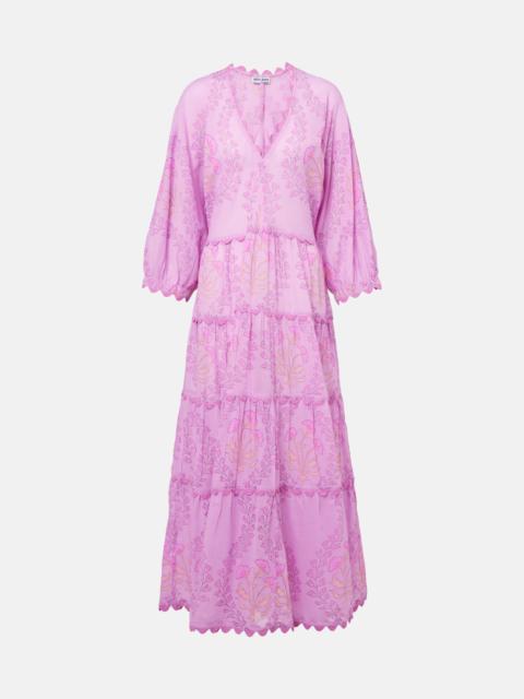 Printed cotton maxi dress