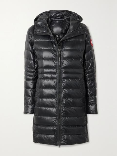 Cypress hooded quilted shell down jacket Black