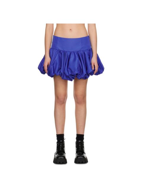 Blue Puff Miniskirt