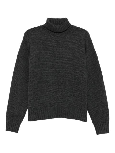 roll-neck knitted sweater
