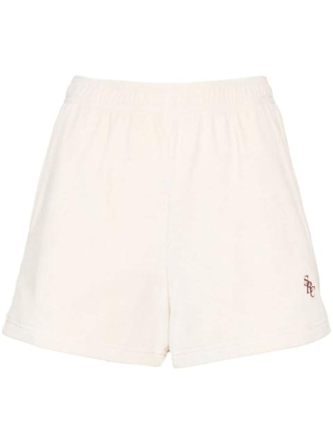 SRC velour mini shorts