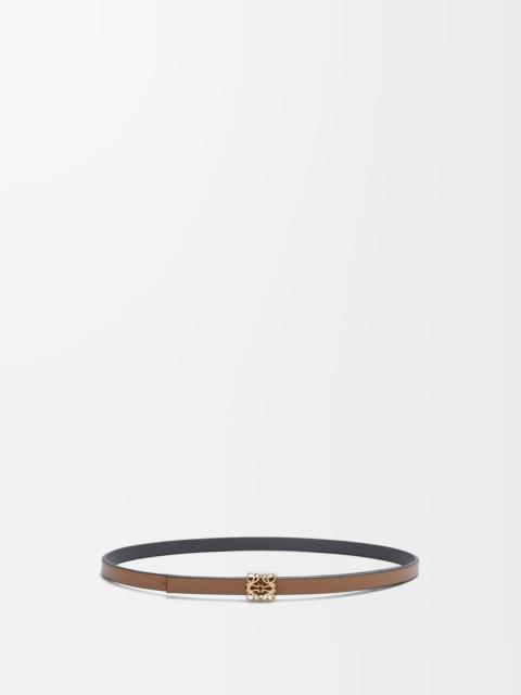 Reversible Anagram Bombé belt in smooth calfskin