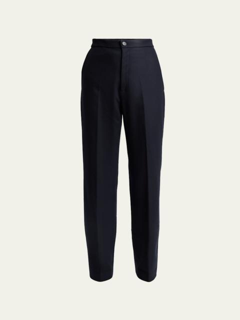 Flannel Straight Leg Pants