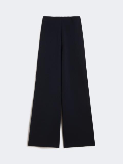 Viscose crêpe knit trousers - ULTRAMARINE